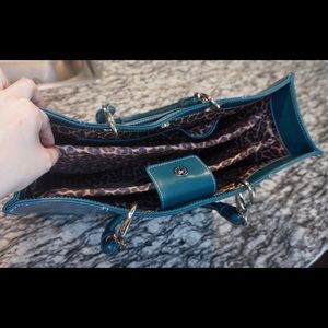 Wilson Leather Teal Tote Purse